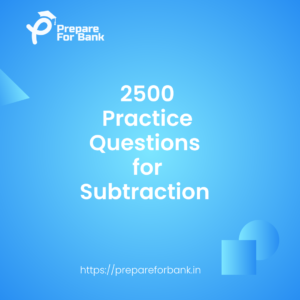 2500 Subtraction Practice Questions